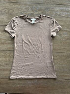 H&M Short Sleeve Brown Top